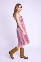 Robe Longue Sans Col - Multicolurexprint