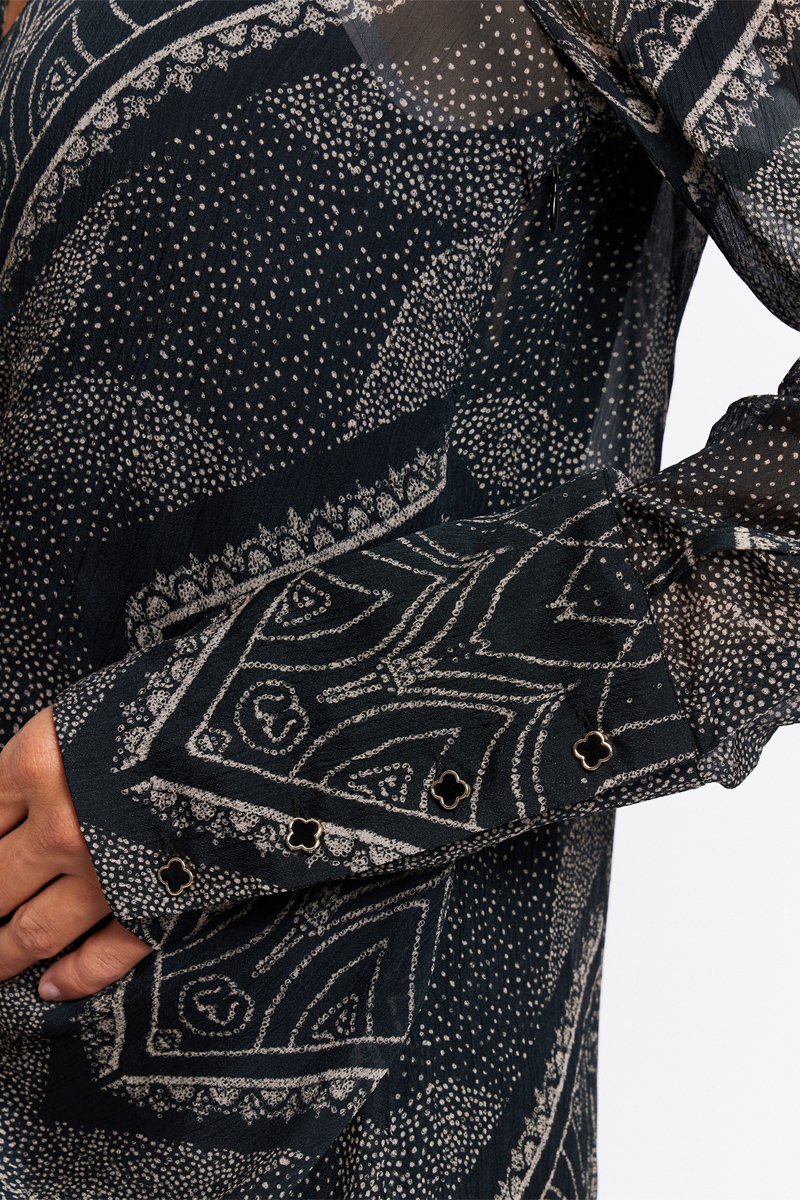 Robe Froncée - Print Tamaya