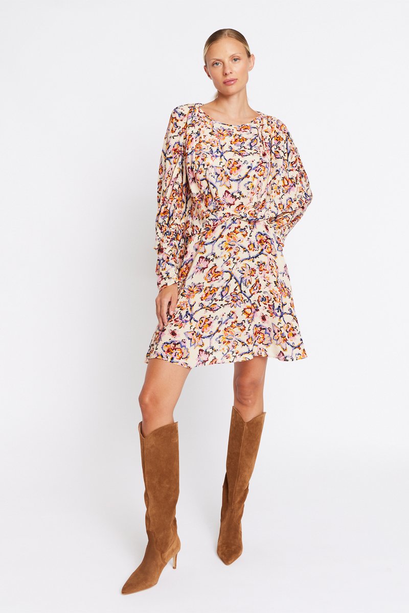 Robe Manches Chauves-Souris - Print Frida