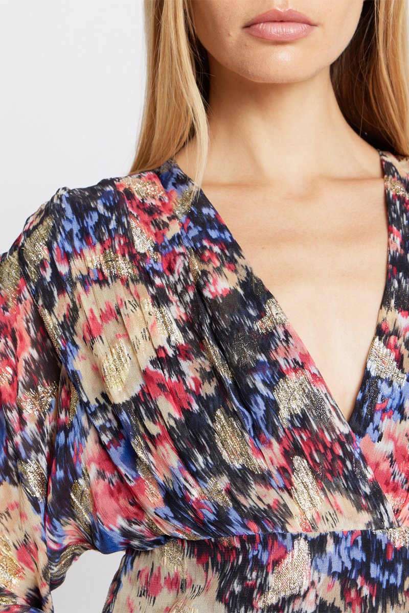 Robe Decolte Imprimé - Printlouna
