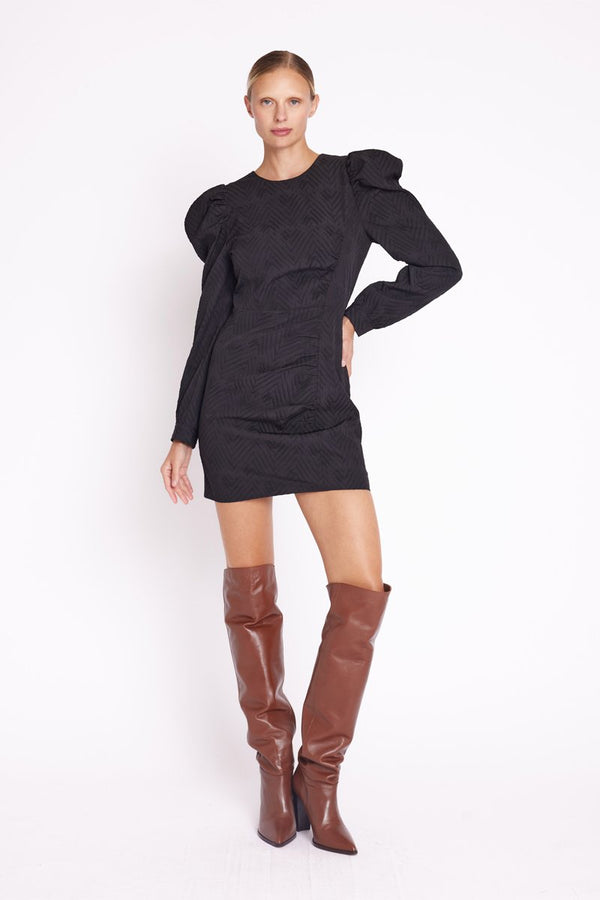 Robe Manches Longues - Chevron Black
