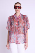 Chemise Manche Courte Oversize - Multicolurexprint