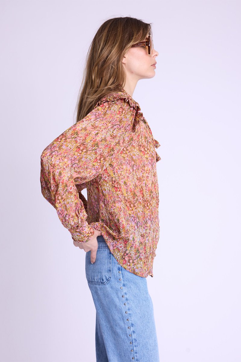 Chemise Volant Epaule - Bloomflowerprint