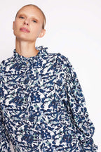 Blouse Imprimé Manches Ballons - Dye
