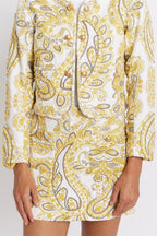 Mini Jupe En Jacquard - Yellowjacquard