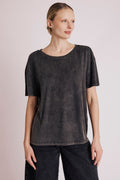 T-Shirt Delave Mc Print Ailes - Carbone