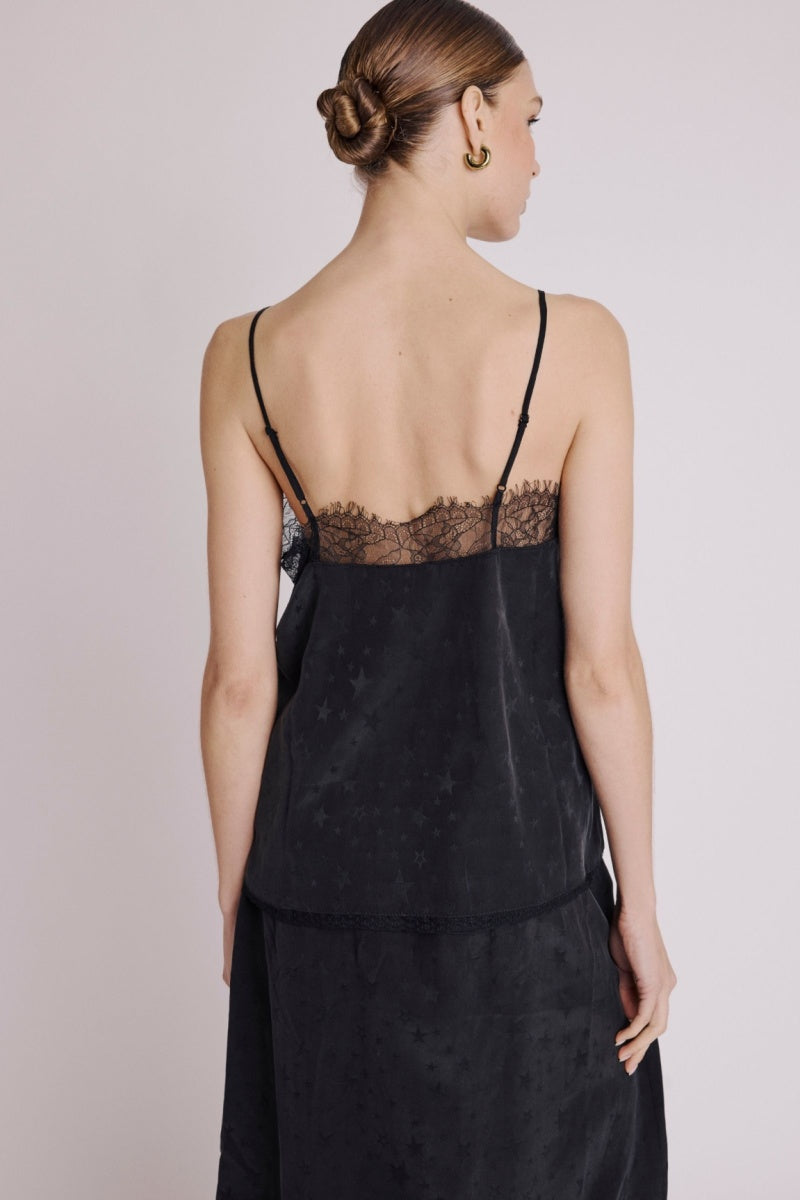 Top Bretelle Dentelle - Black