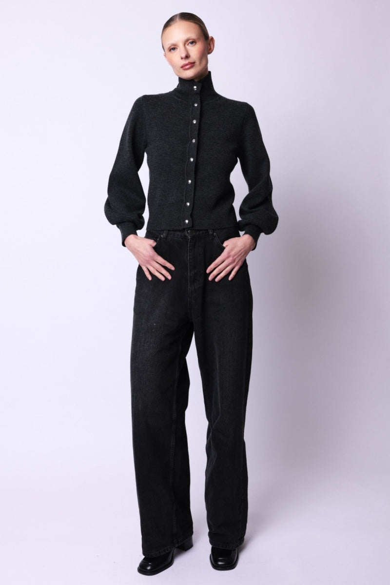 Cardigan Ml Bouffantes - Darkmelangegrey