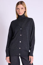 Cardigan Oversize Col V - Dark