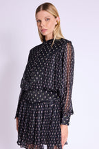 Jupe Courte Decoupe Matelassee - Losali Print