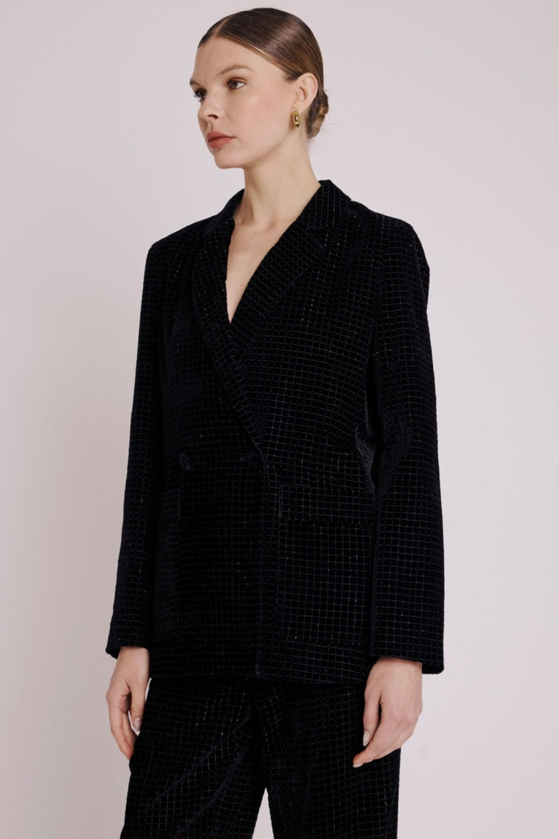 Blazer Simpriméle Droit Poche - Squareburnoutblack