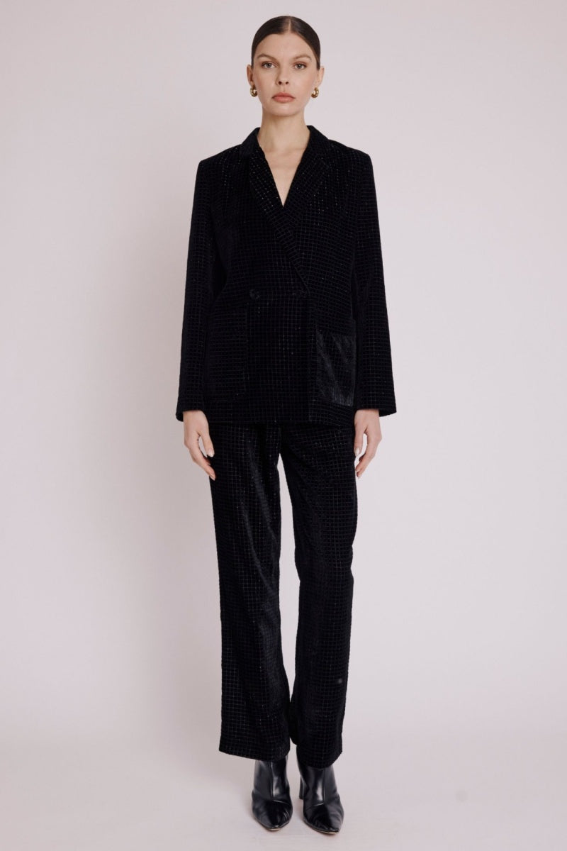 Blazer Simpriméle Droit Poche - Squareburnoutblack