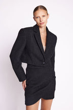 Blazer Ceinture Sous Poitrine - Black