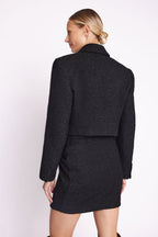 Blazer Ceinture Sous Poitrine - Black