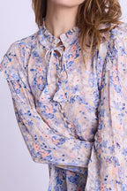 Chemise Volant Epaule - Gardenprint