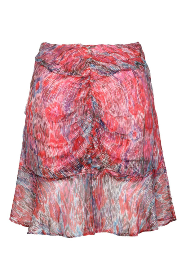 Mini Jupe Froncee Devant - Multicolurexprint