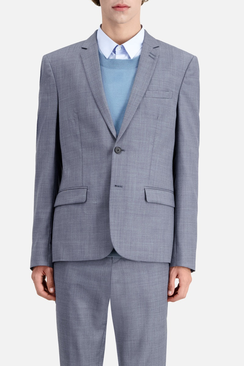 The Kooples - Veste De Costume En Laine - Bleu Clair