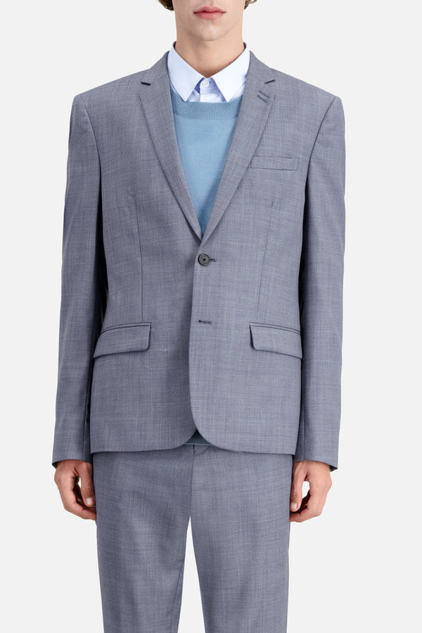 The Kooples - Veste De Costume En Laine - Bleu Clair