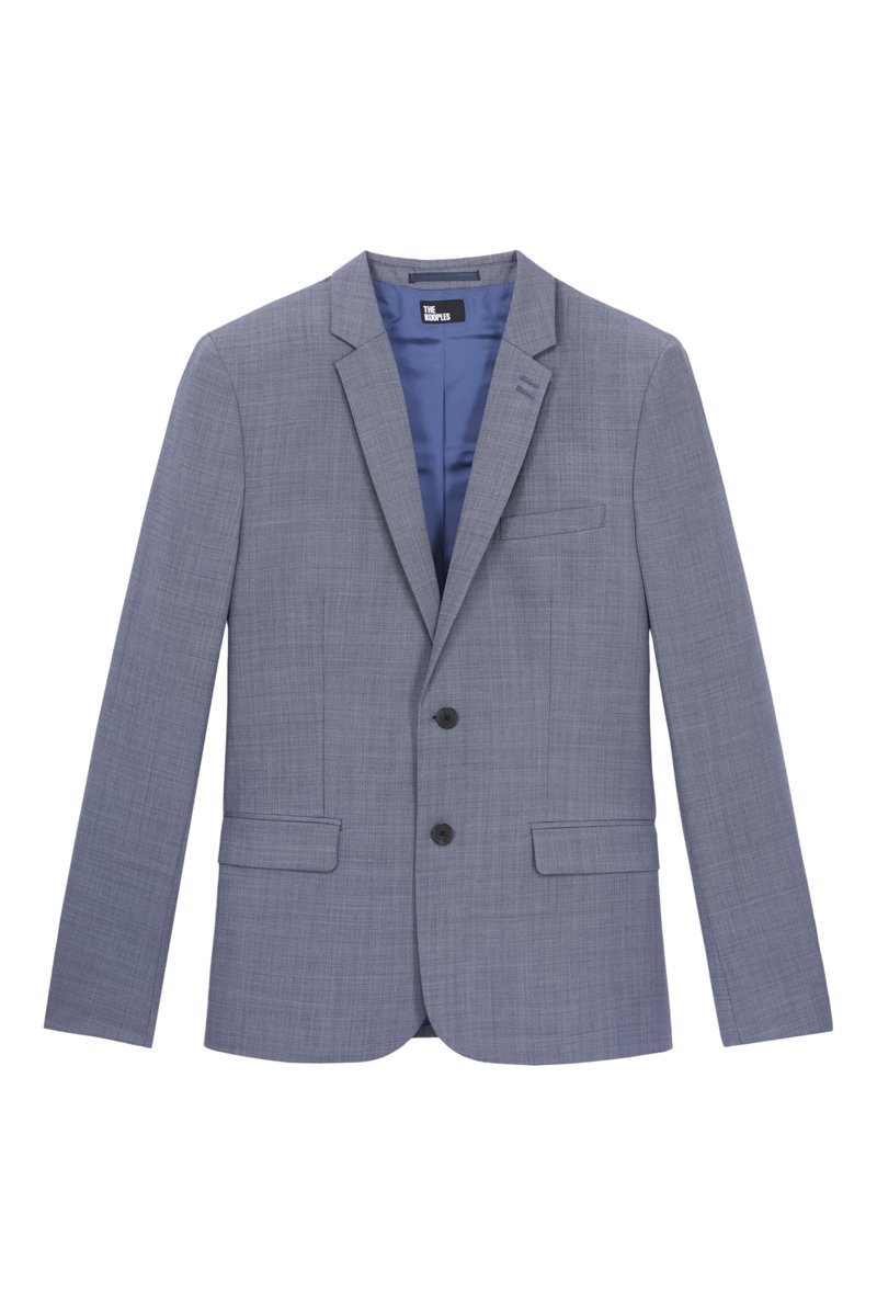 The Kooples - Veste De Costume En Laine - Bleu Clair