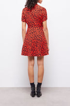 The Kooples - Robe Courte - Orange - Femme