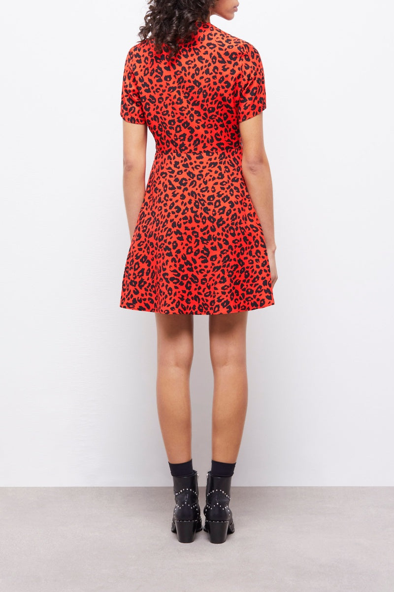 The Kooples - Robe Courte - Orange - Femme