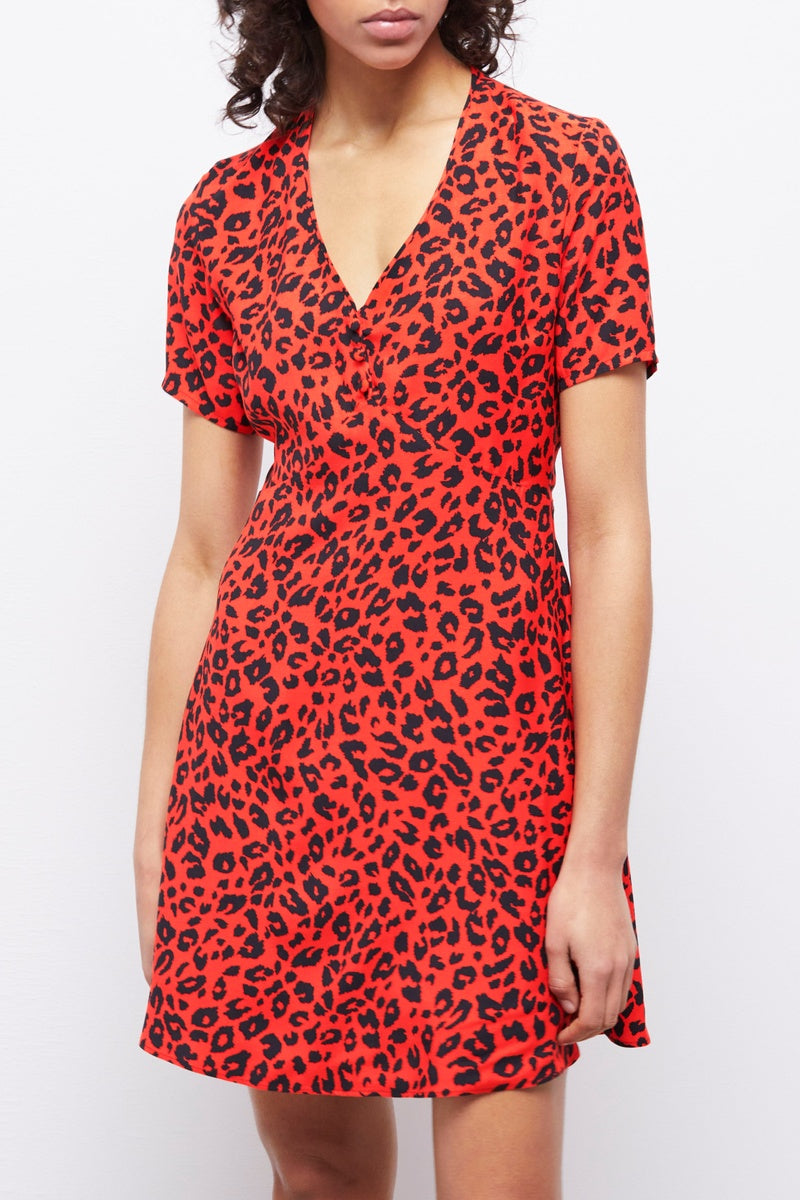 The Kooples - Robe Courte - Orange - Femme