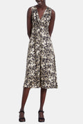The Kooples - Robe Longue - Noir Et Blanc - Femme