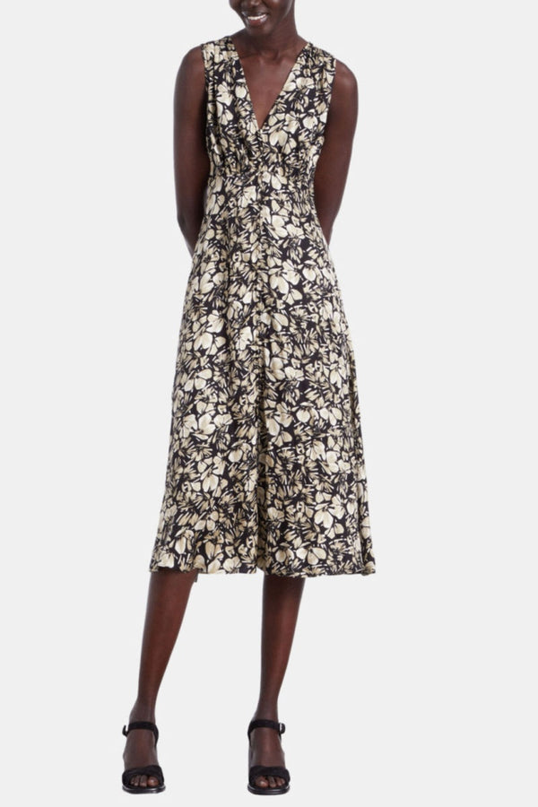 The Kooples - Robe Longue - Noir Et Blanc - Femme