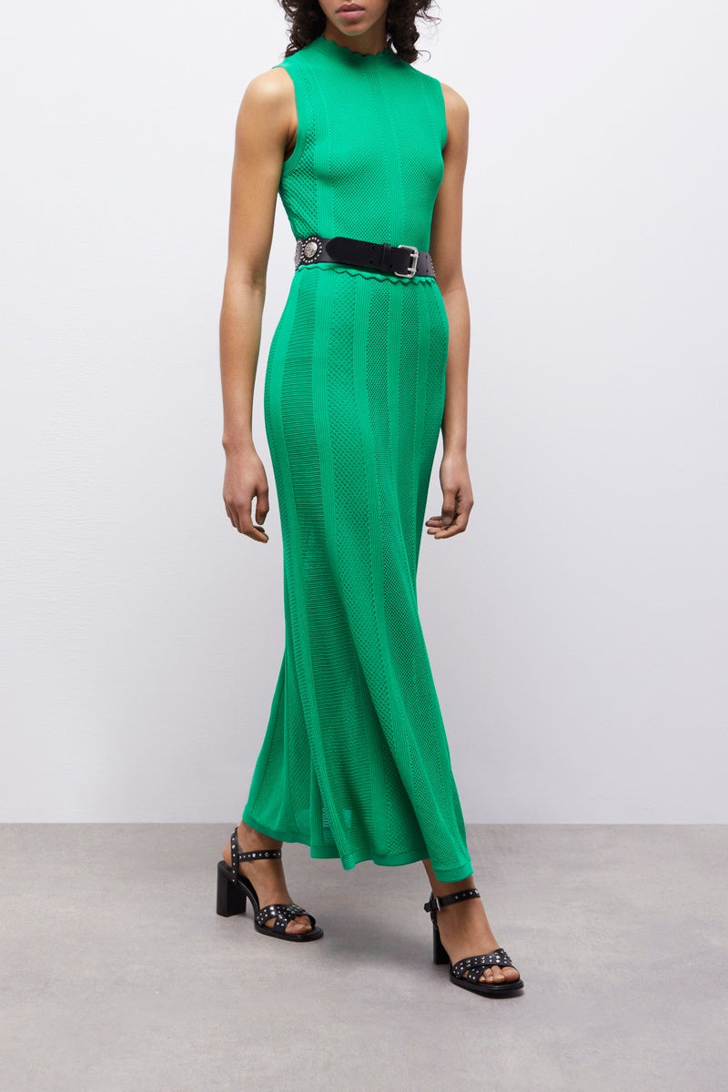 The Kooples - Robe Longue - Vert - Femme