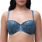 Soutien-Gorge Fleurs Si - Bleu Jeans