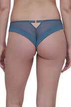 Tanga Fleurs Si - Bleu Jeans