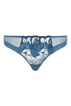 Tanga Fleurs Si - Bleu Jeans
