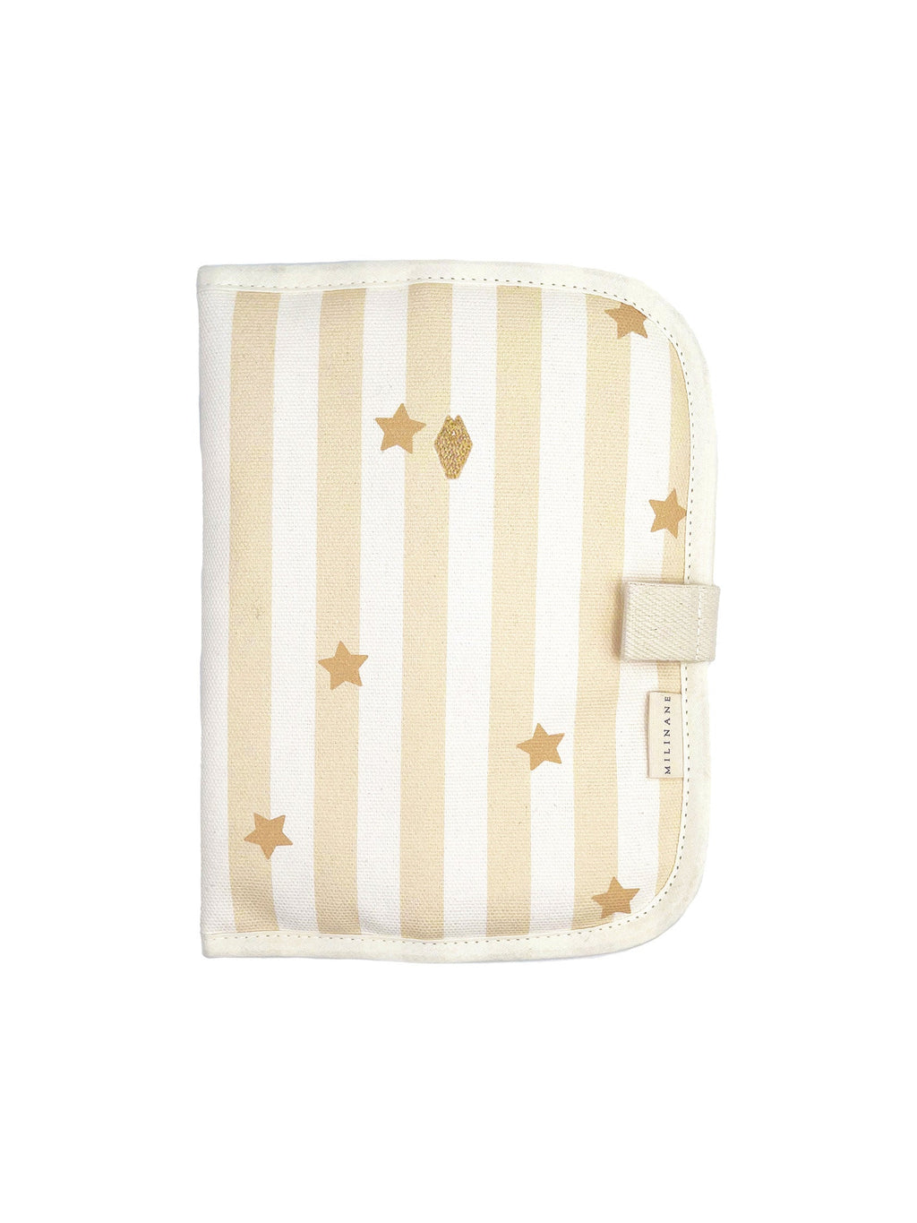 protège-carnet-de-santé-motif-rayure-etoile-beige-milinane