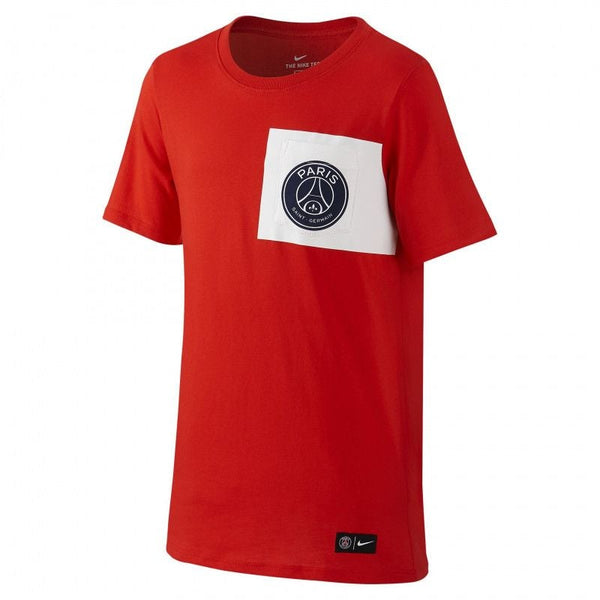 Psg Crest Tee - Tee-Shirt Homme Textile - Rouge TEE-SHIRT HOMME TEXTILE Nike