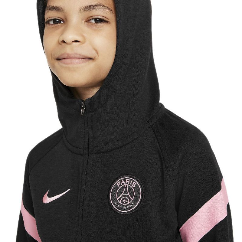 Psg Y Travel Flc Hoodie - Sweat Junior Textile - Noir SWEAT JUNIOR TEXTILE Nike