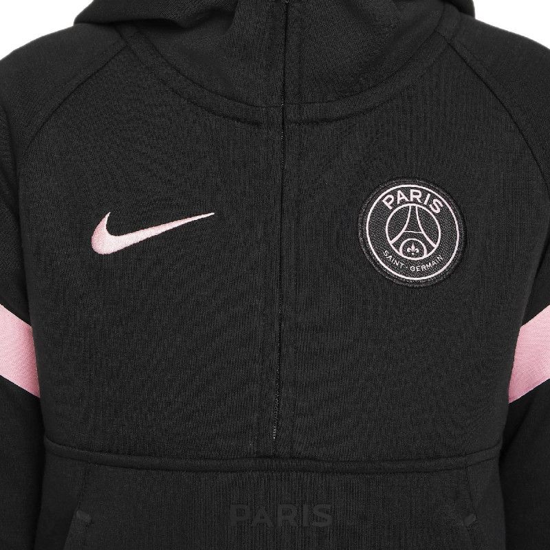 Psg Y Travel Flc Hoodie - Sweat Junior Textile - Noir SWEAT JUNIOR TEXTILE Nike