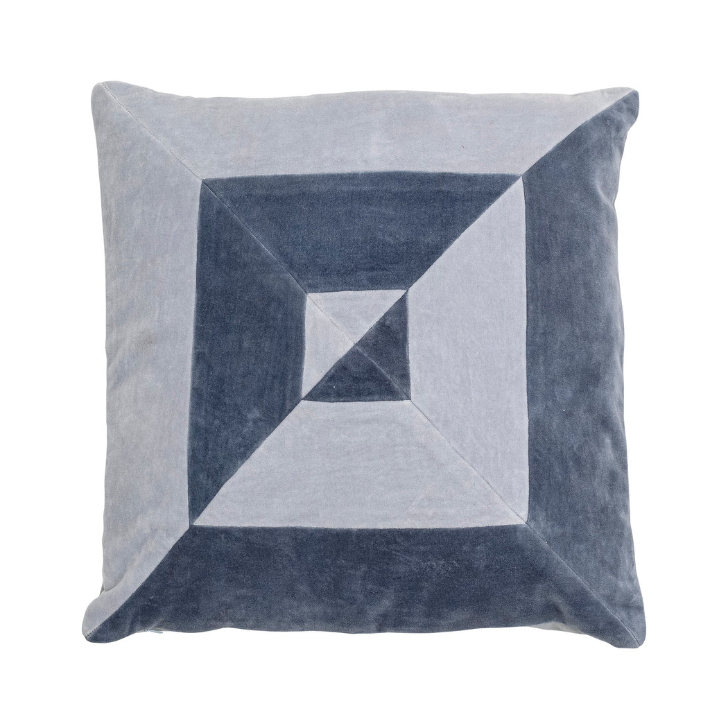 Aban - Coussin - Bleu - Coton