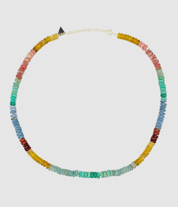 Mon Precieux Gem - Collier Puka Opale Multicolore - Femme