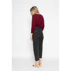 Pull Col Rond Avec Boutons Dans Le Dos Vanessa Burgundy, 100% Cachemire, 2 Fils, Jersey - Femme - Perfect Cashmere - The Bradery