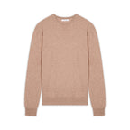 Pull Col Rond Blake Camel, Jersey, 100% Cachemire, 2 Fils - Homme - Perfect Cashmere - The Bradery