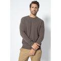 Pull Col Rond Blake Taupe, Jersey, 100% Cachemire, 2 Fils - Homme - Perfect Cashmere - The Bradery