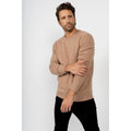 Pull Col Rond Eden Camel, 100% Cachemire, 4 Fils, Jersey, 320Gr - Homme - Perfect Cashmere - The Bradery