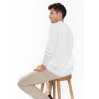 Pull Col Rond Eden Ivoire, 100% Cachemire, 4 Fils, Jersey, 320Gr - Homme - Perfect Cashmere - The Bradery