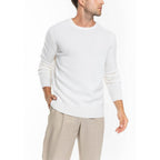 Pull Col Rond Eden Ivoire, 100% Cachemire, 4 Fils, Jersey, 320Gr - Homme - Perfect Cashmere - The Bradery