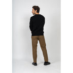 Pull Col Rond Eden Noir, 100% Cachemire, 4 Fils, Jersey, 320Gr - Homme - Perfect Cashmere - The Bradery