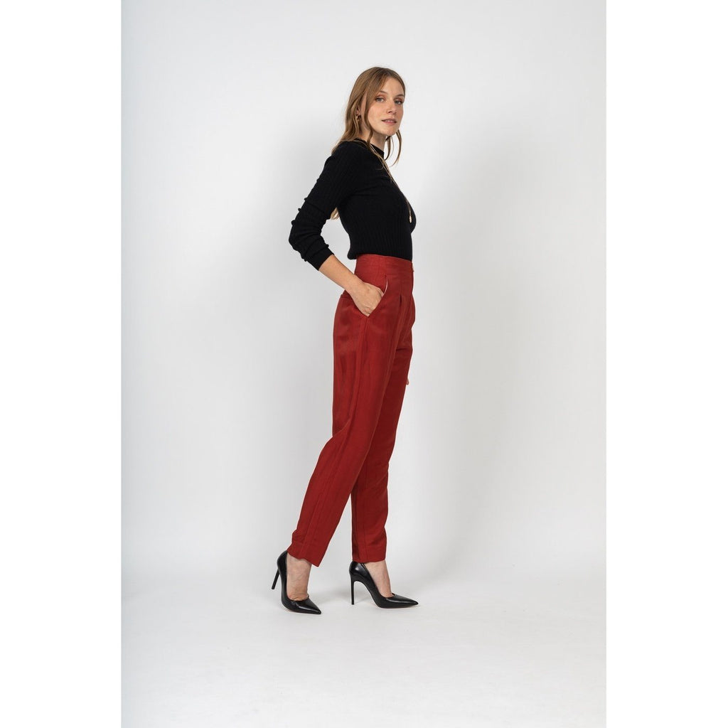 Pull Col Rond Kylie Noir, 100% Cachemire, 2 Fils, Côtes Traditionelles - Femme - Perfect Cashmere - The Bradery