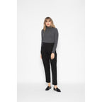 Pull Col Roulé Ashley Gris Sombre, 100% Cachemire, 2 Fils, Jersey - Femme - Perfect Cashmere - The Bradery