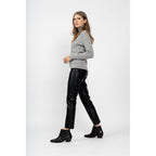 Pull Col Roulé Elly Gris Chine, 100% Cachemire, 2 Fils, Côtes Traditionelles - Femme - Perfect Cashmere - Perfect Cashmere* - The Bradery