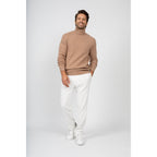 Pull Col Roulé Marius Camel, Jersey, 345 Gr, 100% Cachemire, 4 Fils - Homme - Perfect Cashmere - The Bradery