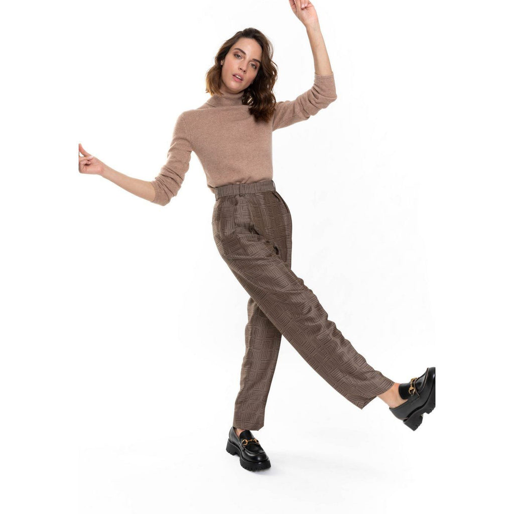 Pull Col Roulé Willow Camel, 100% Cachemire, 4 Fils, Jersey, 271Gr - Femme - Perfect Cashmere - The Bradery